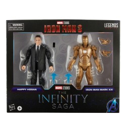 Figurine Marvel Legends The Infinity Series Saga Happy Hogan & Iron Man Mark XXI