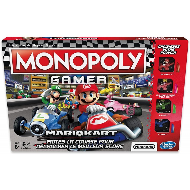 Monopoly  Jeu de Societe Gamer Mario Kart Version Française