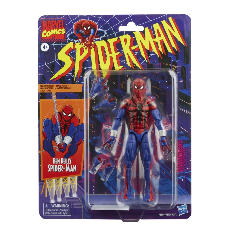 Figurine Marvel Legends Retro Spider-Man 15cm Ben Reilly Spider-Man