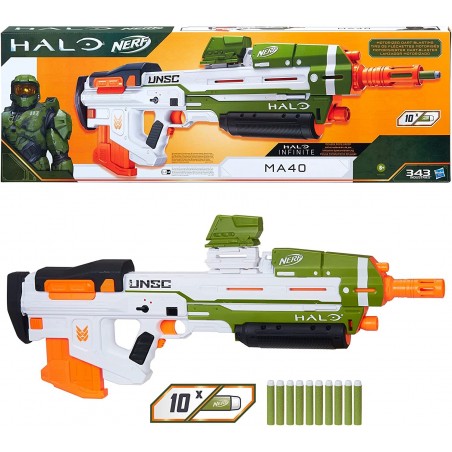 Nerf Halo MA40 et Flechettes Nerf 