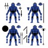Tortues Ninja pack 4 figurines BST AXN Midnight Turtles SDCC Exclusive 13 cm
