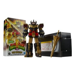 Mighty Morphin Power Rangers figurine Retro Style 2022 Black & Gold Dino Megazord 18 cm