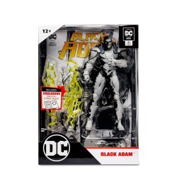 DC Direct Page Punchers figurine et comic book Black Adam (Line Art Variant) 18 cm