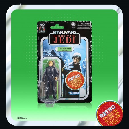 Figurine Star Wars Retro Collection 10cm ROTJ  Luke Skywalker ( Jedi Knight ) 