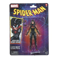 + PRECOMMANDE + - Figurine Marvel Legends 15cm Retro Spiderman  Jessica Drew Spider-Woman 