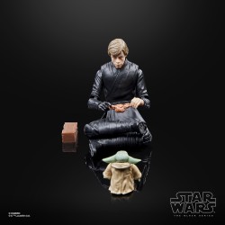 Figurine Star Wars Black series 15cm Deluxe Luke Skywalker et Grogu 