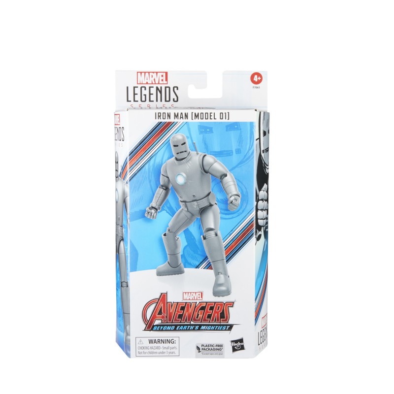Hasbro Marvel Legends Series, figurine de collection de 15 cm Iron Man  (Model 01) Avengers 60e anniversaire
