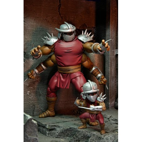 Tortues Ninja (Mirage Comics) figurine Shredder Clone & Mini Shredder (Deluxe) 18 cm