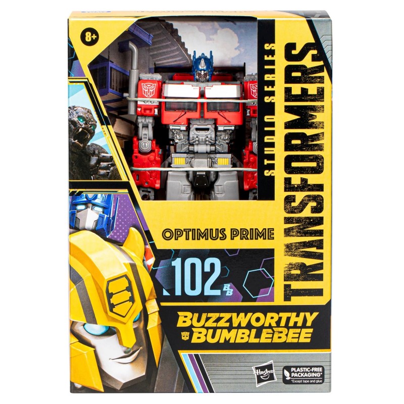 + PRECOMMANDE + - Transformers Generations Studio Series Buzzworthy Bumblebee Voyageur Optimus Prime 16 cm