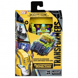 + PRECOMMANDE + - Figurine Transformers Buzzworthy Bumblebee Legacy 14cm Evolution Robots in Disguise 2000 Universe Tow-Line