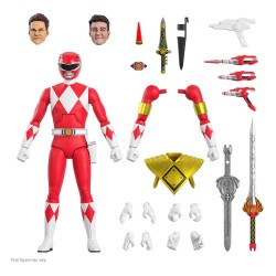 Mighty Morphin Power Rangers figurine Ultimates Red Ranger 18 cm