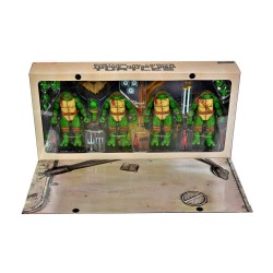 + PRECOMMANDE + - Tortues Ninja (Mirage Comics) figurines Pack de 4 Leonardo, Raphael, Michelangelo, & Donatello 18 cm