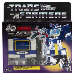 + PRECOMMANDE + - Figurine Transformers Retro 40th Deceptioncon Communicator Soundwave Laserbeak & Ravage 