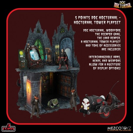 + PRECOMMANDE + - Doc Nocturnal figurines 5 Points Nocturnal Tower Playset 9 cm