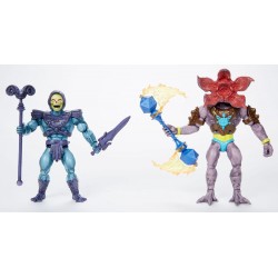 + PRECOMMANDE + - Masters of the Universe x Stranger Things Origins pack 2 figurines Skeletor & Demogorgon 14 cm