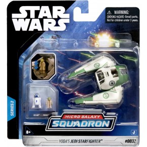 Star Wars Micro Galaxy Squadron series 2 Small 8cm Yoda's Jedi Starfighter 