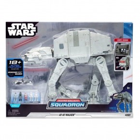 Star Wars Micro Galaxy Squadron feature véhicule avec figurines Assault Class AT-AT 24 cm