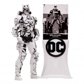 + PRECOMMANDE + - DC Multiverse figurine Hazmat Suit Batman (Line Art) (Gold Label) 18 cm