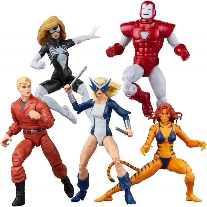 Hasbro Marvel Legends Series, Pack de 5 Figurines de 15 cm The