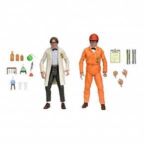 + PRECOMMANDE + - TMNT II: The Secret of the Ooze 2-Pack figurines Lab Coat Professor Perry and Hazmat Suit Professor Perry 18 c