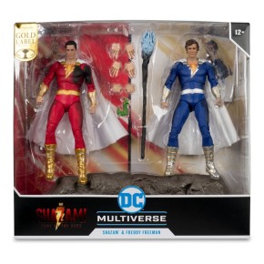 + Précommande + - DC Multiverse figurines Pack de 2 Shazam (Battle Damage) & Freddie Freeman (Gold Label) 18 cm
 