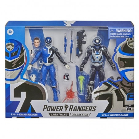 Power Rangers Lightning Collection 2021 S.P.D. B-Squad Blue Ranger vs. S.P.D. A-Squad Blue Ranger